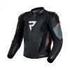 KURTKA MOTOCYKLOWA SKÓRZANA REBELHORN VELOCE BLACK GREY FLUO RED 46